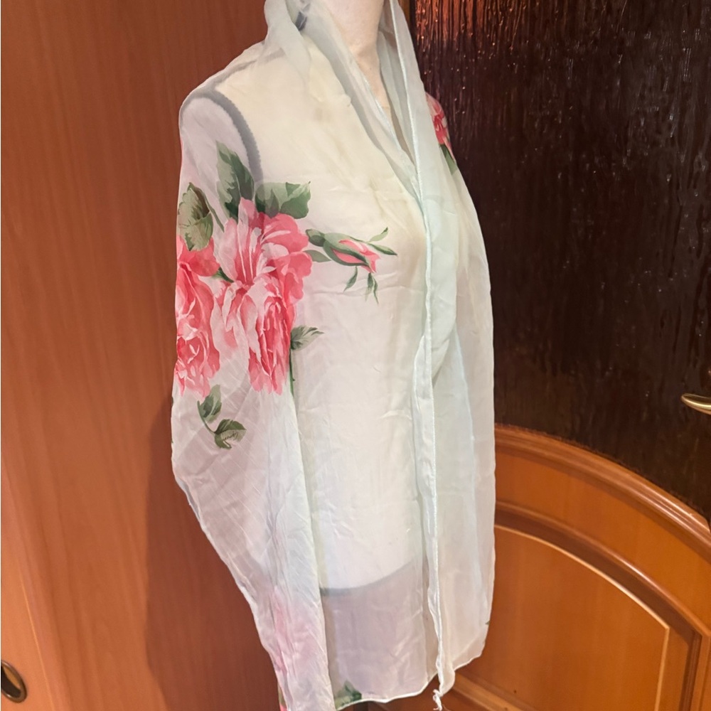 Capricorn Sheer Scarf in Soft Pastel color. Gorgeous